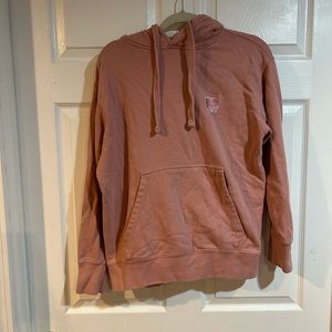 Women’s Ivory Ella Hooded Sweatshirt in Mauve Rose Pink